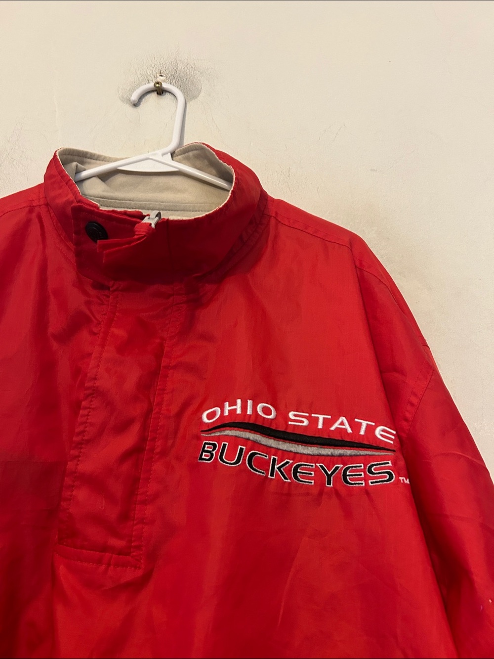 M Mirage Ohio State Buckeyes Red Pullover Jacket Size XL VGUC - Picture 3 of 11